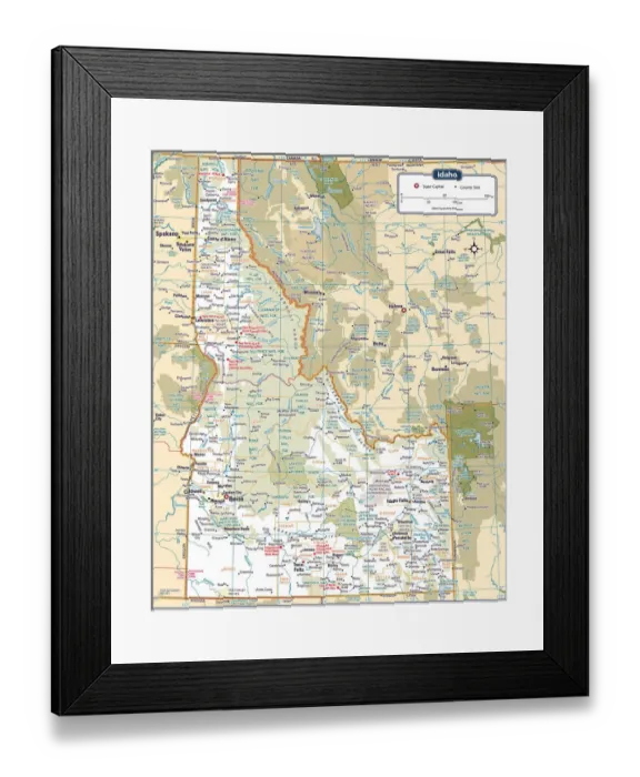 Framed Print : Reference Maps, 103745764 Framed Print : Reference Maps, 103745764