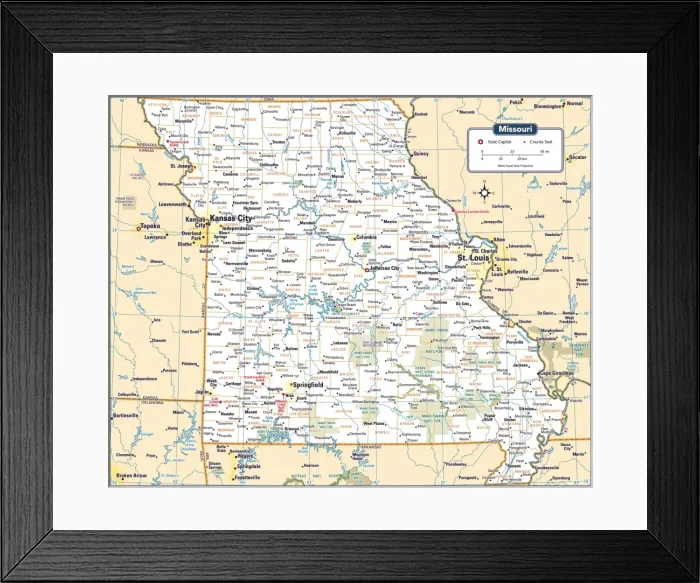 Framed Print : Reference Maps Framed Print : Reference Maps