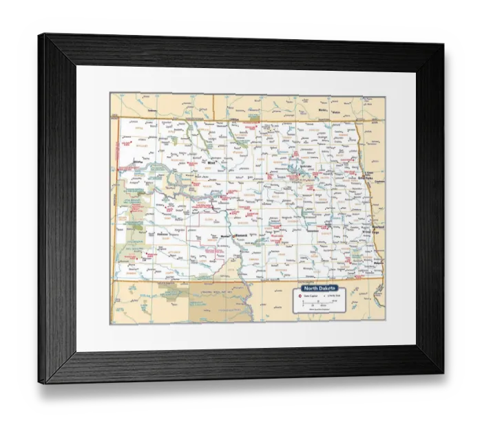 Framed Print : Reference Maps Framed Print : Reference Maps