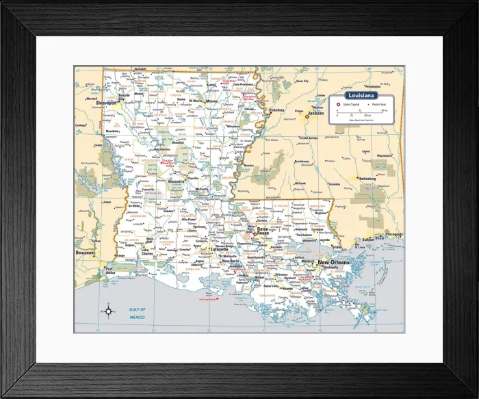 Framed Print : Reference Maps Framed Print : Reference Maps