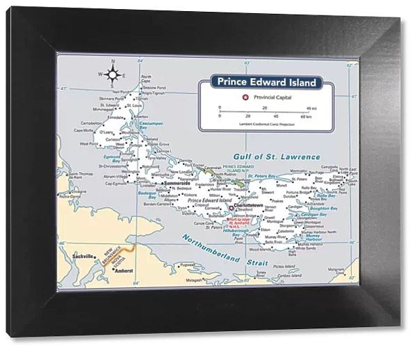 Prince Edward Island Provincial Map