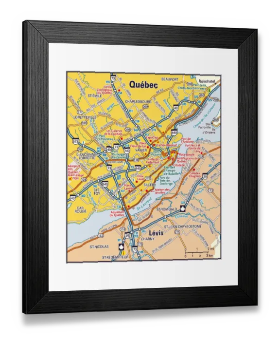 Framed Print : Quebec City, Quebec area