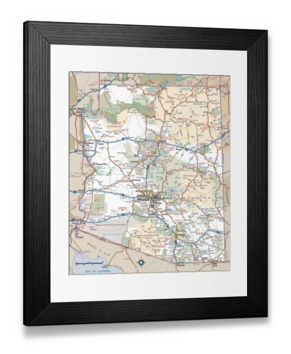 Framed Print : Reference Maps, 103312665