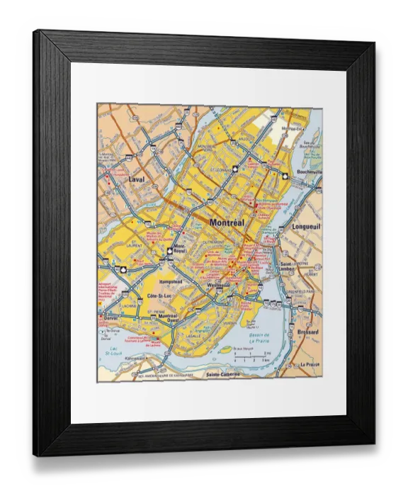 Framed Print : Montreal, Quebec area Framed Print : Montreal, Quebec area