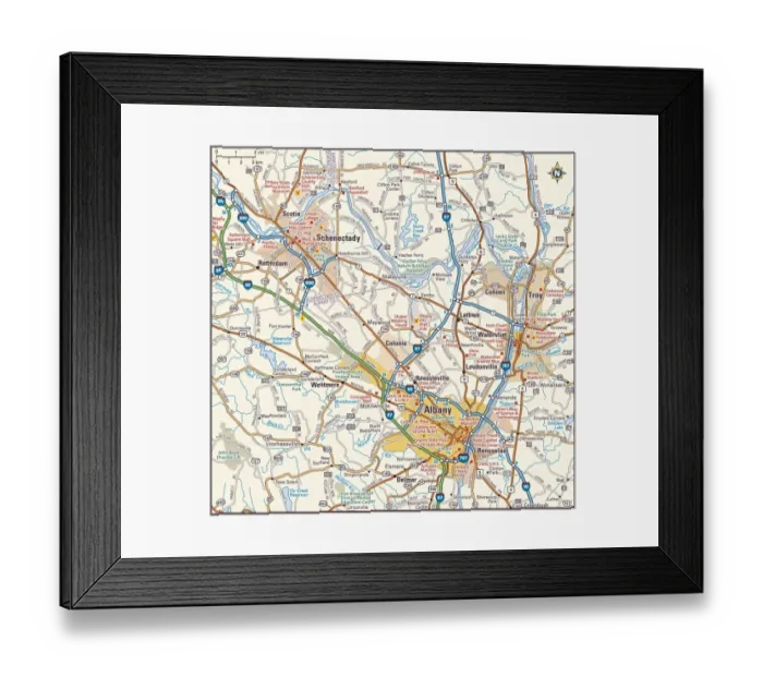 Framed Print : Albany, New York area Framed Print : Albany, New York area