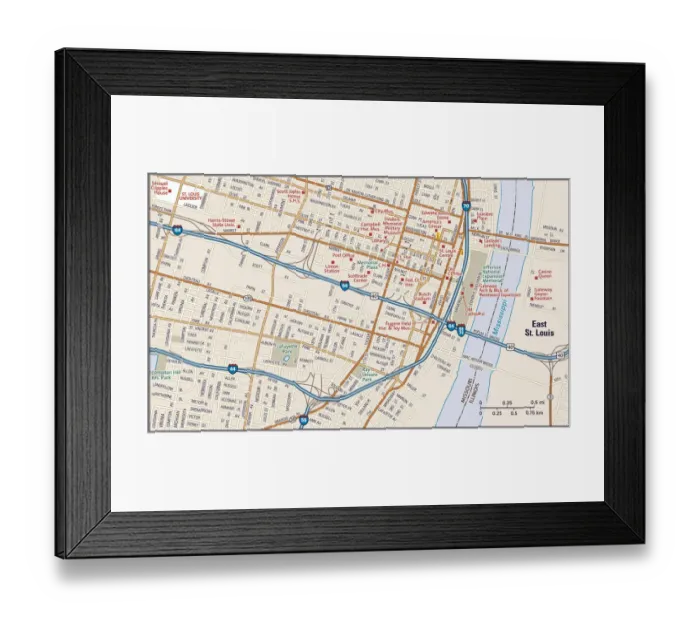 Framed Print : Downtown St. Louis, Missouri Framed Print : Downtown St. Louis, Missouri