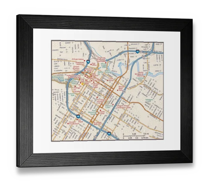 Framed Print : Downtown Houston, Texas Framed Print : Downtown Houston, Texas