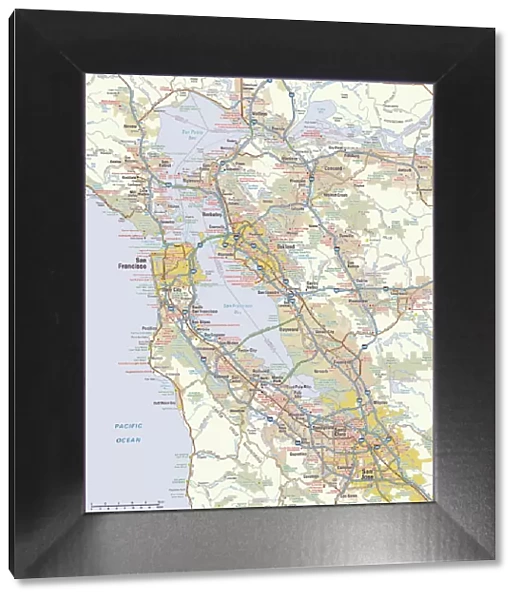 San Francisco, California area map