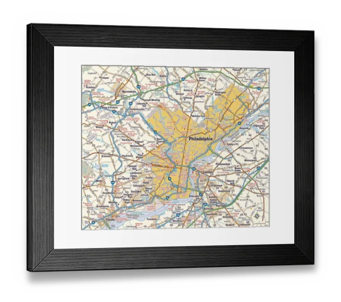 Framed Print : Philadelphia, Pennsylvania area Framed Print : Philadelphia, Pennsylvania area