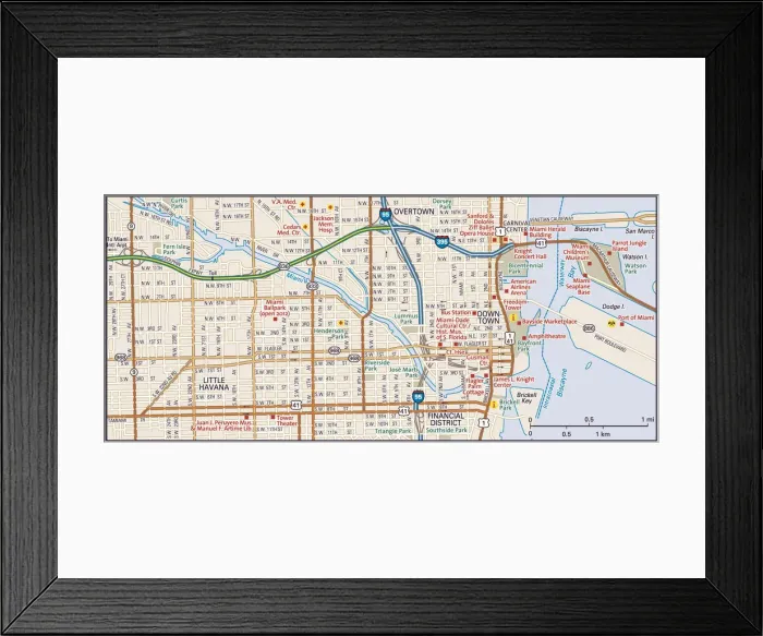 Framed Print : Reference Maps Framed Print : Reference Maps