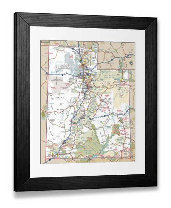 Framed Print : Reference Maps, 103312564