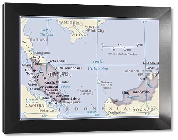 Malaysia country map