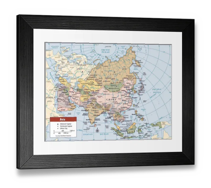 Framed Print : Reference Maps Framed Print : Reference Maps