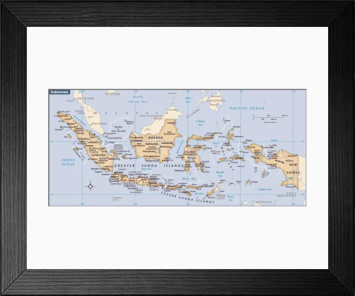 Framed Print : Reference Maps Framed Print : Reference Maps