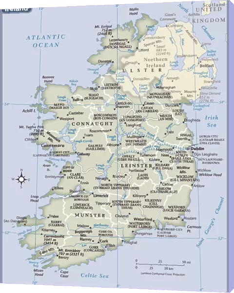 Ireland country map