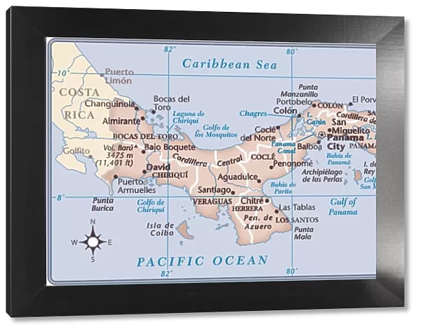 Panama country map