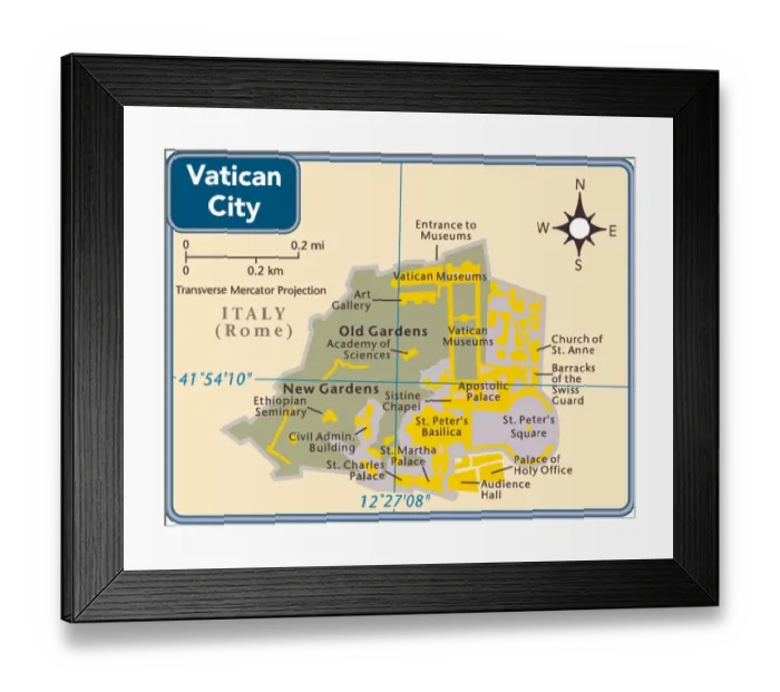 : Vatican City country map : Vatican City country map