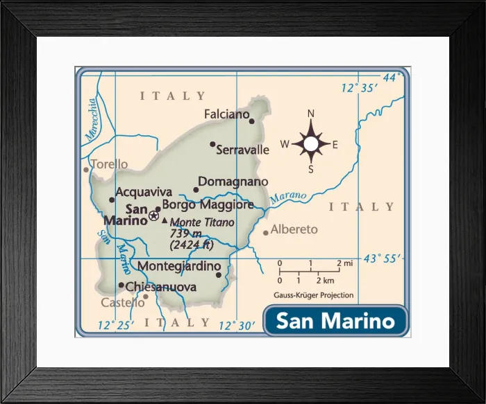 : San Marino country map : San Marino country map