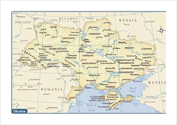 Ukraine country map