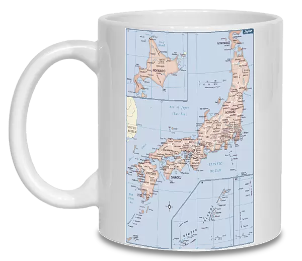 Japan country map