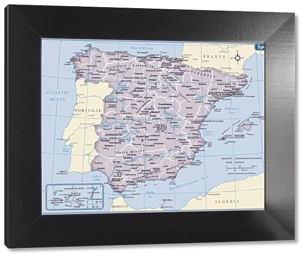 Spain country map