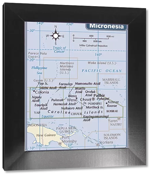 Fed. States of Micronesia country map