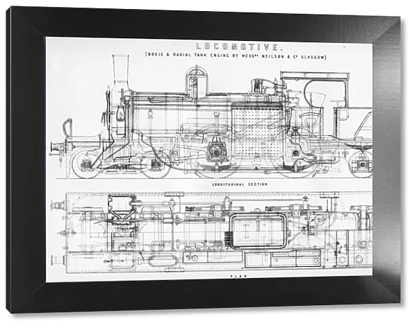 Old fashioned steam train locomotive