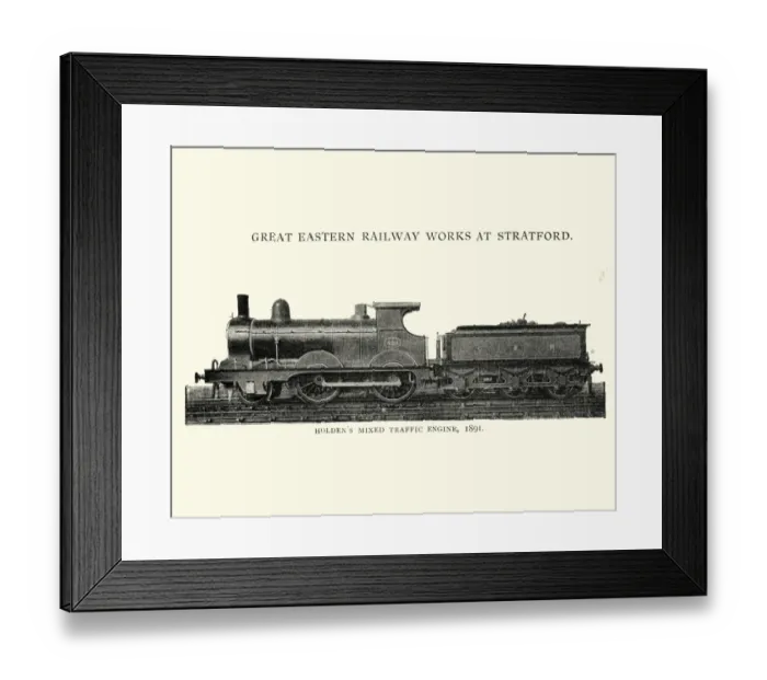 Framed Print : Holdens Mixed Traffic Engine Victorian Steam Train Framed Print : Holdens Mixed Traffic Engine Victorian Steam Train