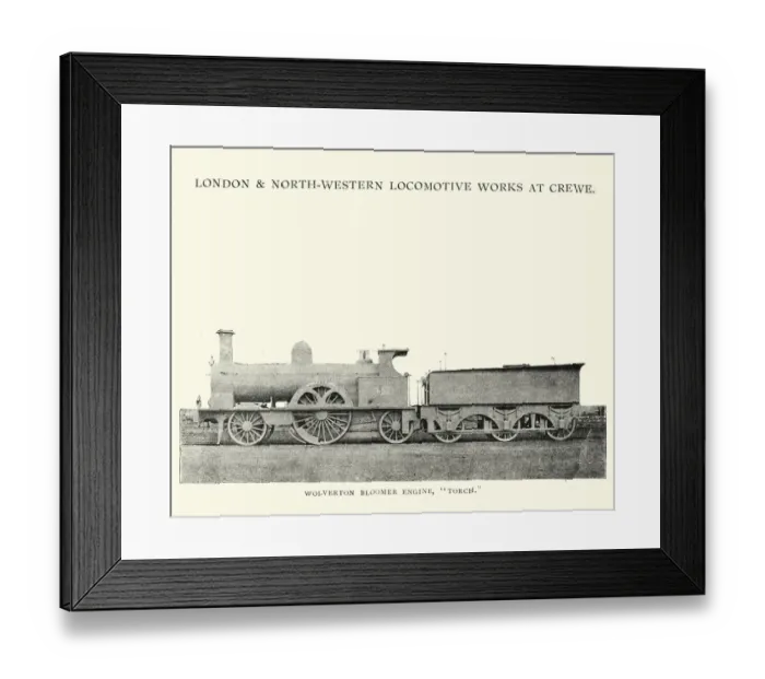 Framed Print : LNWR Bloomer Class Steam Train Framed Print : LNWR Bloomer Class Steam Train