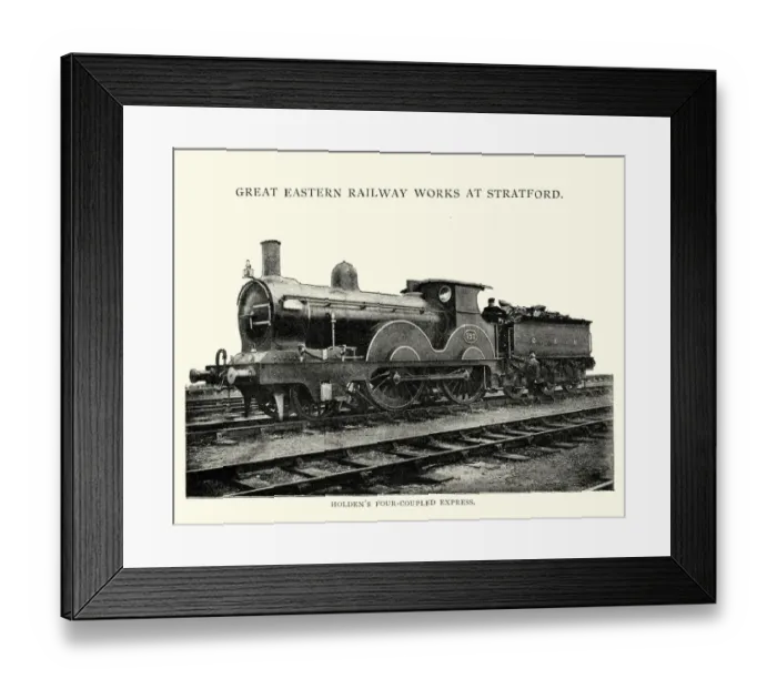 Framed Print : Holdens Four Coupled Express Victorian Steam Train Framed Print : Holdens Four Coupled Express Victorian Steam Train