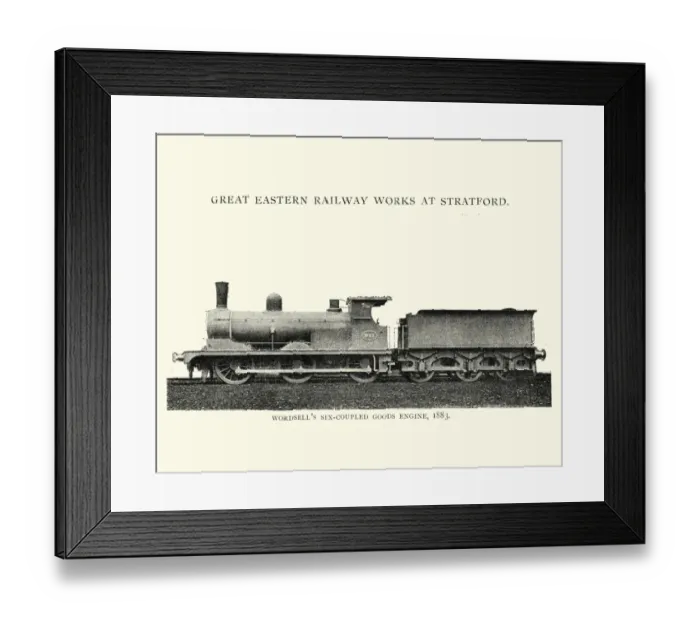 Framed Print : Wordsells six coupled Goods Engine, Victorian Steam Train Framed Print : Wordsells six coupled Goods Engine, Victorian Steam Train