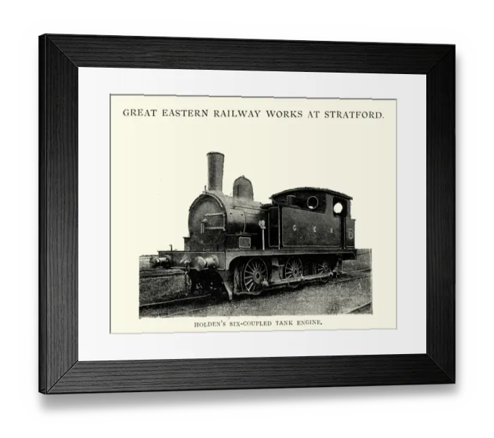Framed Print : Holdens Six Coupled Tank Engine Victorian Steam Train Framed Print : Holdens Six Coupled Tank Engine Victorian Steam Train
