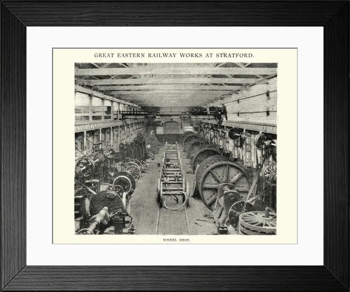 Framed Print : Great Eastern Railway Works at Stratford, 1892 Framed Print : Great Eastern Railway Works at Stratford, 1892