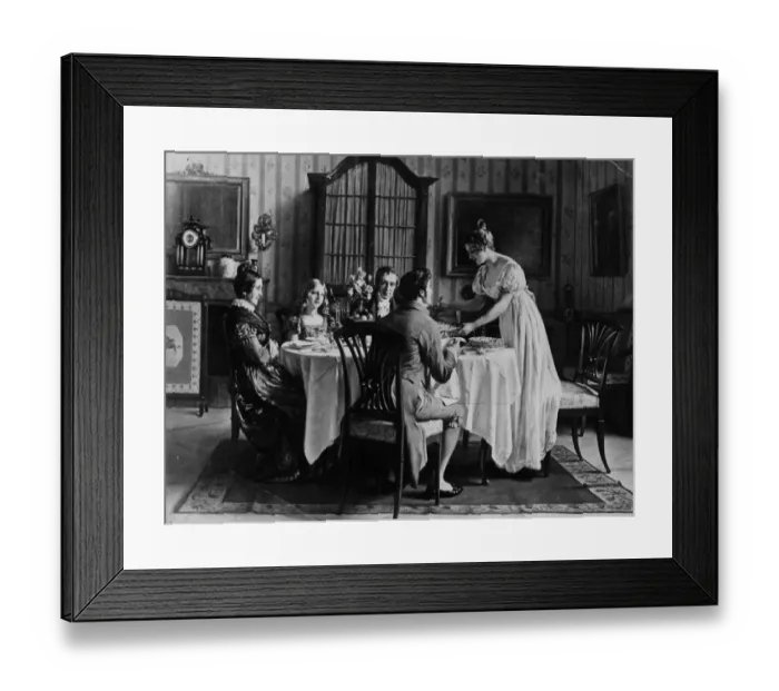 Framed Print : Dinner At Home Framed Print : Dinner At Home