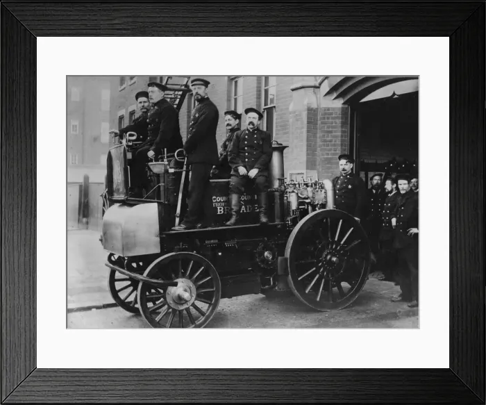 Framed Print : First Fire Engine Framed Print : First Fire Engine