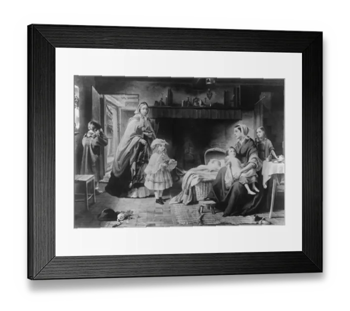 Framed Print : Visiting The Needy Framed Print : Visiting The Needy