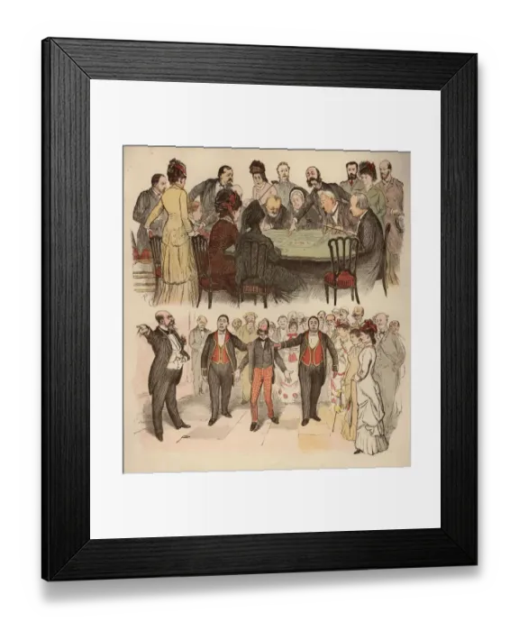 Framed Print : Gambling Den Framed Print : Gambling Den
