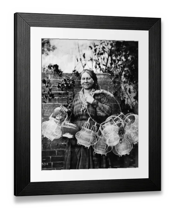 Framed Print : Basket Seller Framed Print : Basket Seller