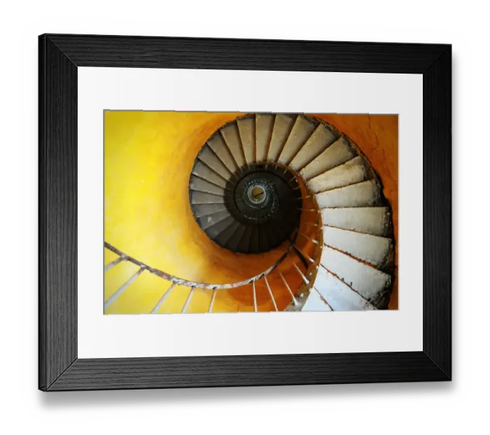 Framed Print : Spiral staircase