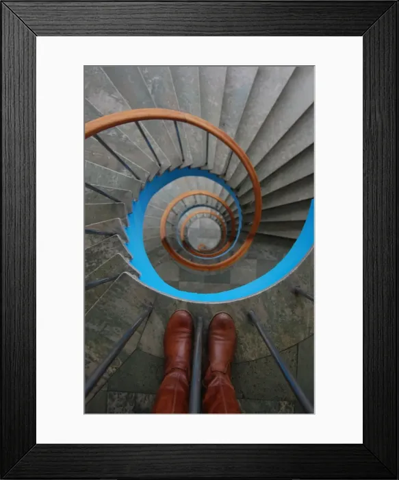 Framed Print : Spiral staircase Framed Print : Spiral staircase
