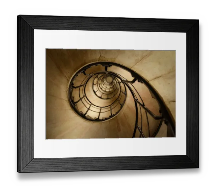 Framed Print : Spiral staircase inside the Triumphal Arch of Paris Framed Print : Spiral staircase inside the Triumphal Arch of Paris