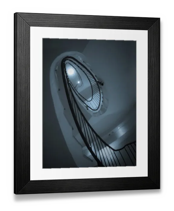 Framed Print : Helical Escape