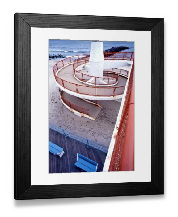 Framed Print : Spiral stairway, Jersey Shore Framed Print : Spiral stairway, Jersey Shore