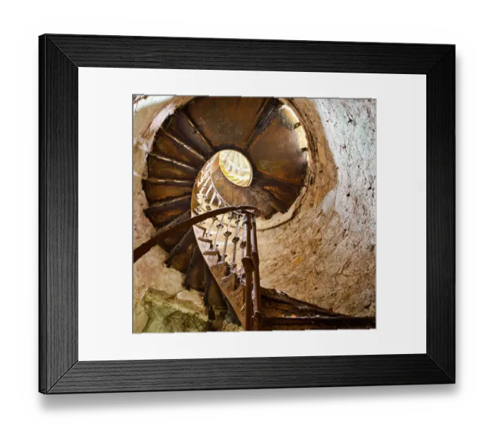 Framed Print : Spiral Staircase Framed Print : Spiral Staircase