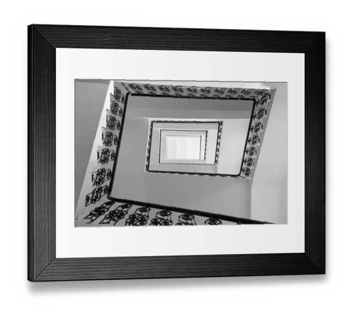 Framed Print : Staircase geometry Framed Print : Staircase geometry