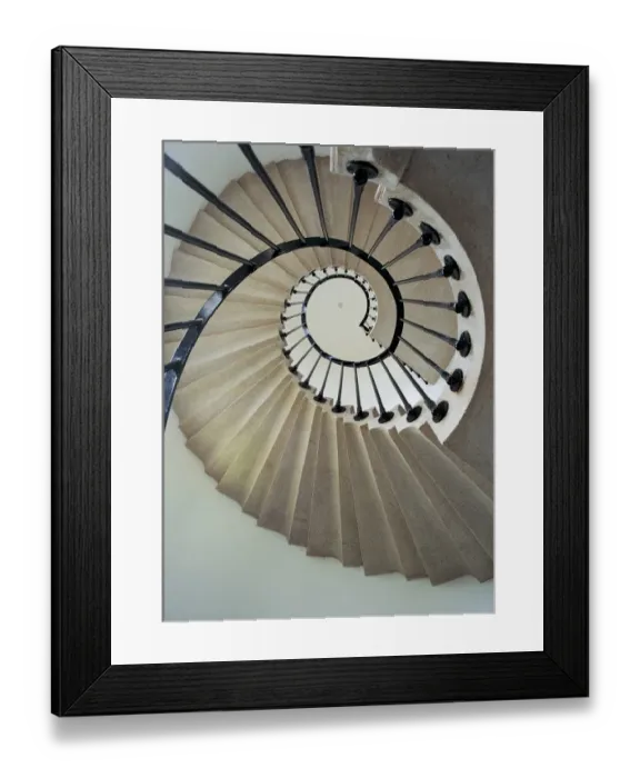 Framed Print : Spiral staircase