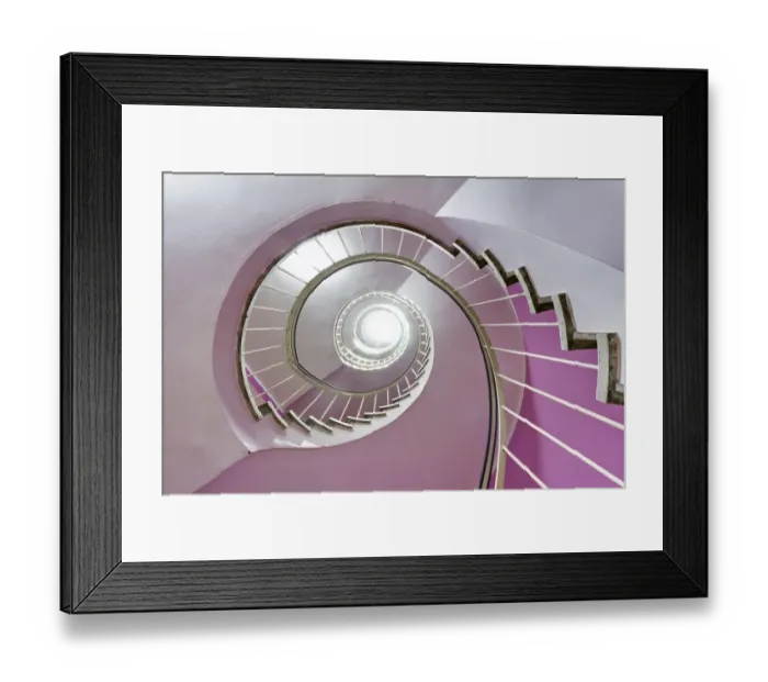 Framed Print : Spiral staircase