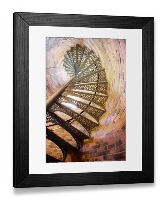 Framed Print : Spiral Stairs Framed Print : Spiral Stairs