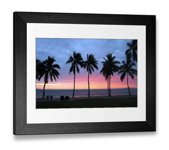 Framed Print : Sunset in Fiji / South Pacific Paradise Framed Print : Sunset in Fiji / South Pacific Paradise