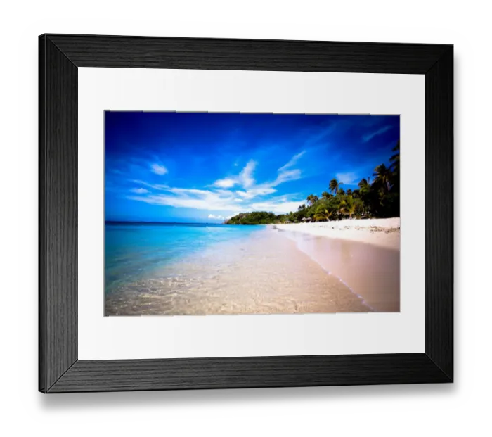 Framed Print : The beach of Mana island Framed Print : The beach of Mana island